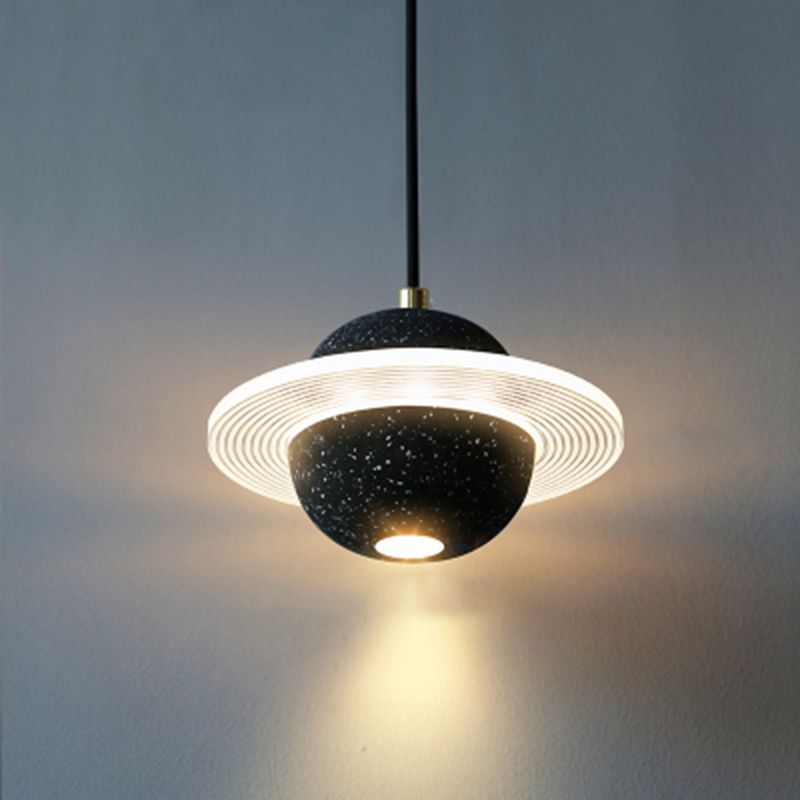 Planet Shape Chandelier Light Nordic Modern Style LED Hanging Light Fixture For Living Room