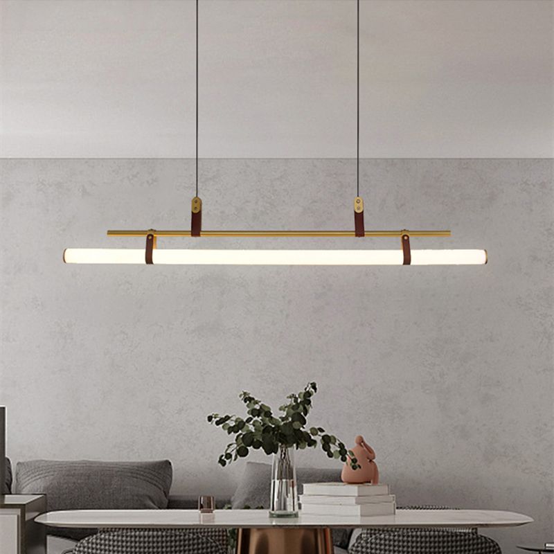 Nuovo lampada lampadario a sospensione moderno di metallo a sospensione per la luce lineare per la stanza di dinging