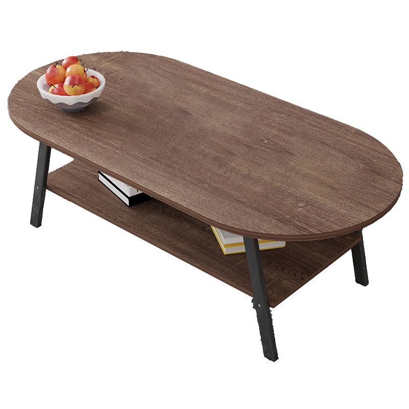 Contemporary Style Coffee Cocktail Table Wooden 4 Legs Coffee Table