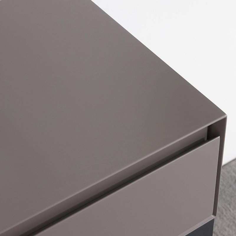 Modern Gray Vanity Mirrored Wood Makeup Dressing Table Stool Set