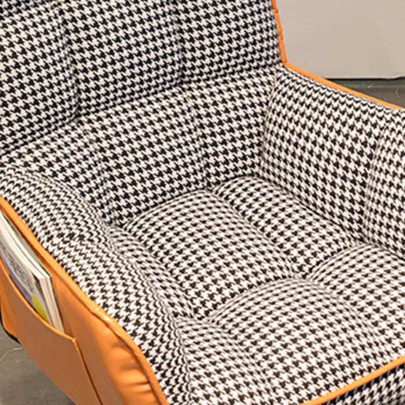 PU Leather Arm Chair 27.55" L x 25.59" W x 42.51" H Adjustable Armchair with Wheels