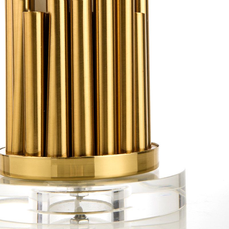 Stoff Drum Shade Tischlampe Einfacher Stil 1 Glühbirne weiße Nachttischlicht für Wohnzimmer