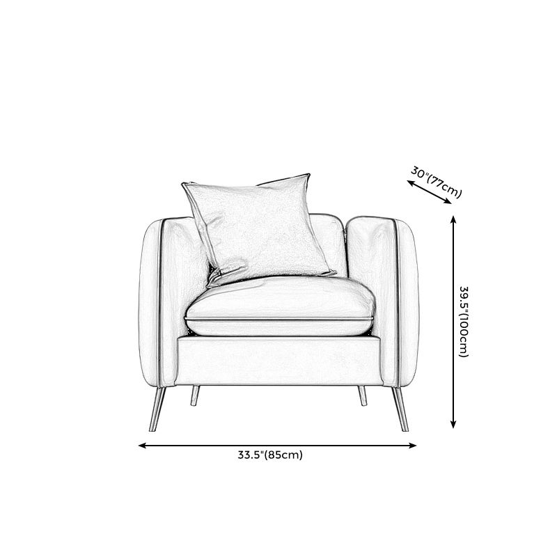 Kunstleder modernes Sofa 30 -Zoll -Sofa mit Lagerung für Wohnzimmer