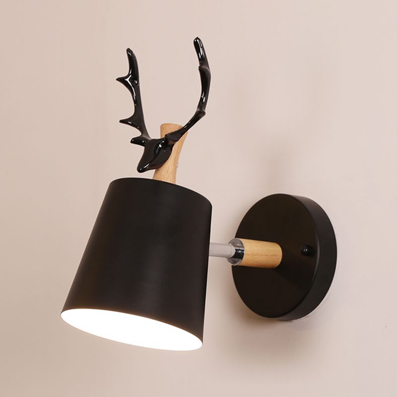 1-Light Tapered Wall Light Sconce Modern Style Metal Wall Lighting