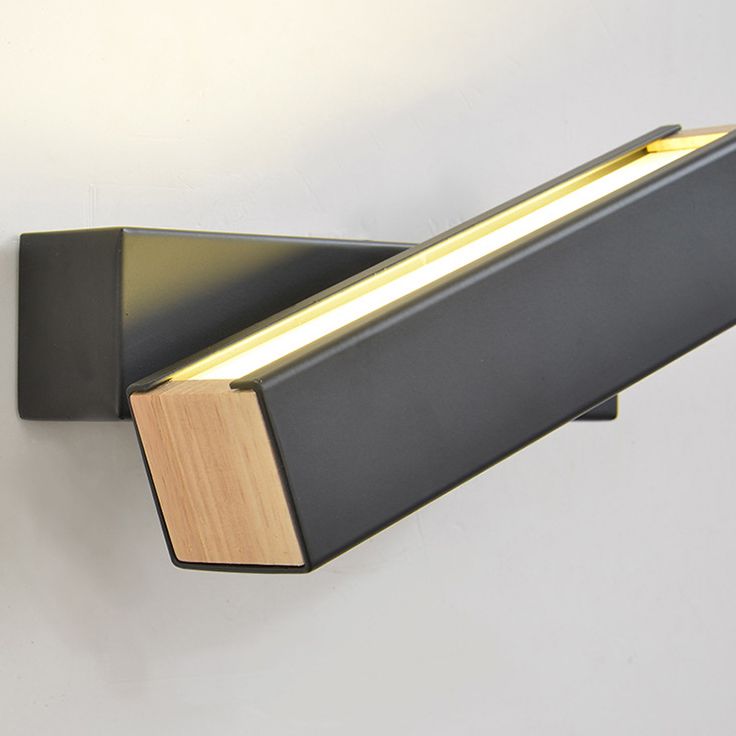 Luz de la pared de la pared de sombra cuadrada simple de luz simple iluminación de pared de metal de estilo simple