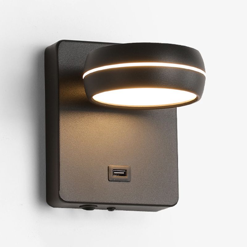 Metal Geometric Wall Sconce Contemporary 1 Light Wall Light Fixture for Bedroom