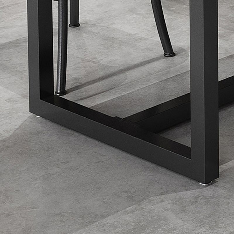 Industrial 1/3/5 Pieces Dining Set Rectangle Pine Wood Dining Table for Cafe