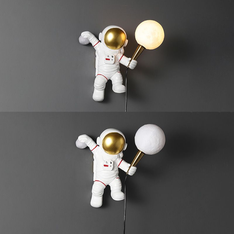 Minimalismo moderno Disparo de pared doméstica con sombra blanca para la habitación de los niños del dormitorio