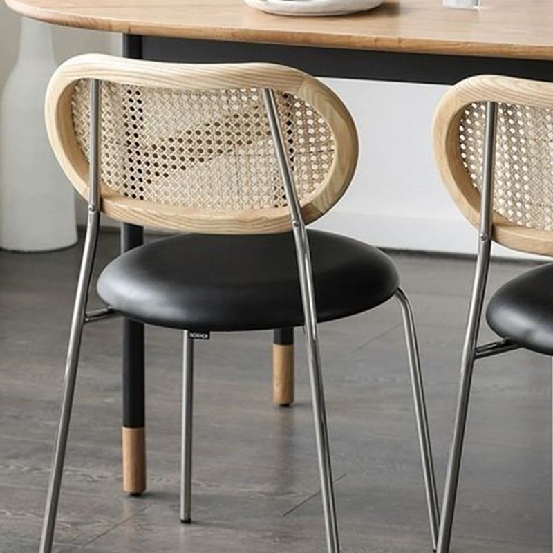 Upholstered Armless Dining Chairs Industrial Dining Room Side Chair