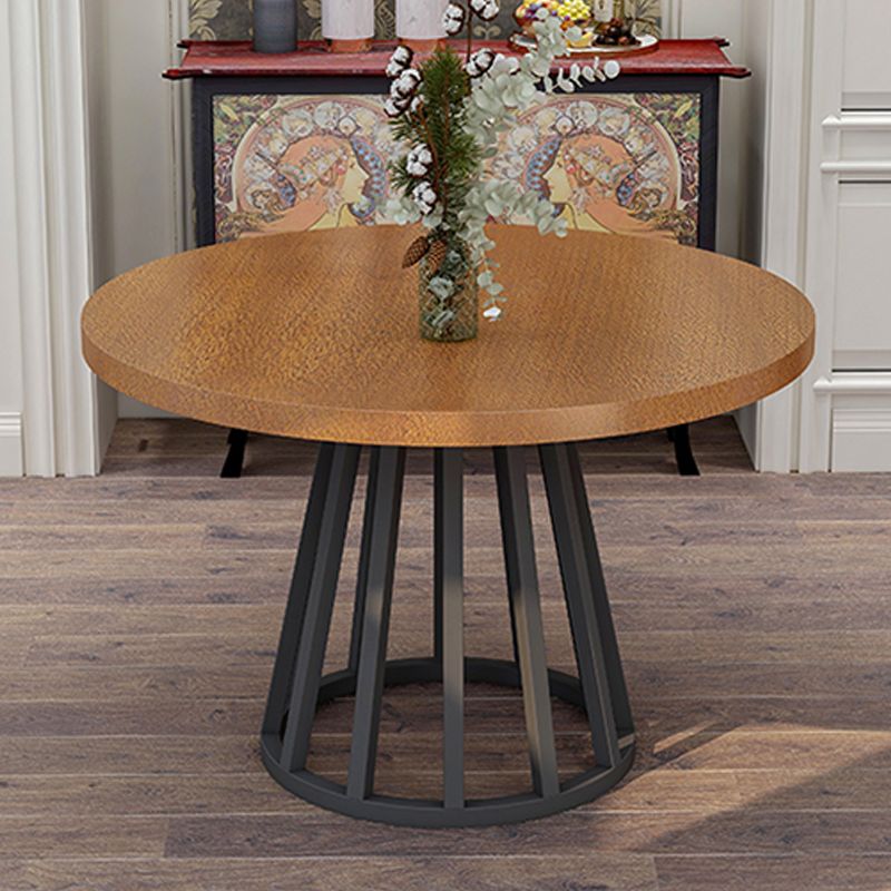 Modern Solid Wood Dining Table Metal Dining Site Table for Home Use