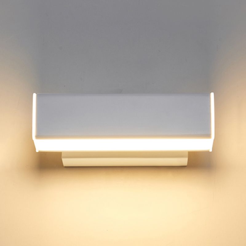 Modern Simple Aluminum Wall Light Rectangle Shape Rotatable Wall Lamp for Bedroom