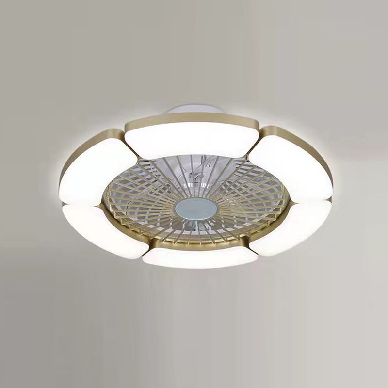 Ceiling Fan Lamp Modern Style LED Metal Close to Ceiling Lamp