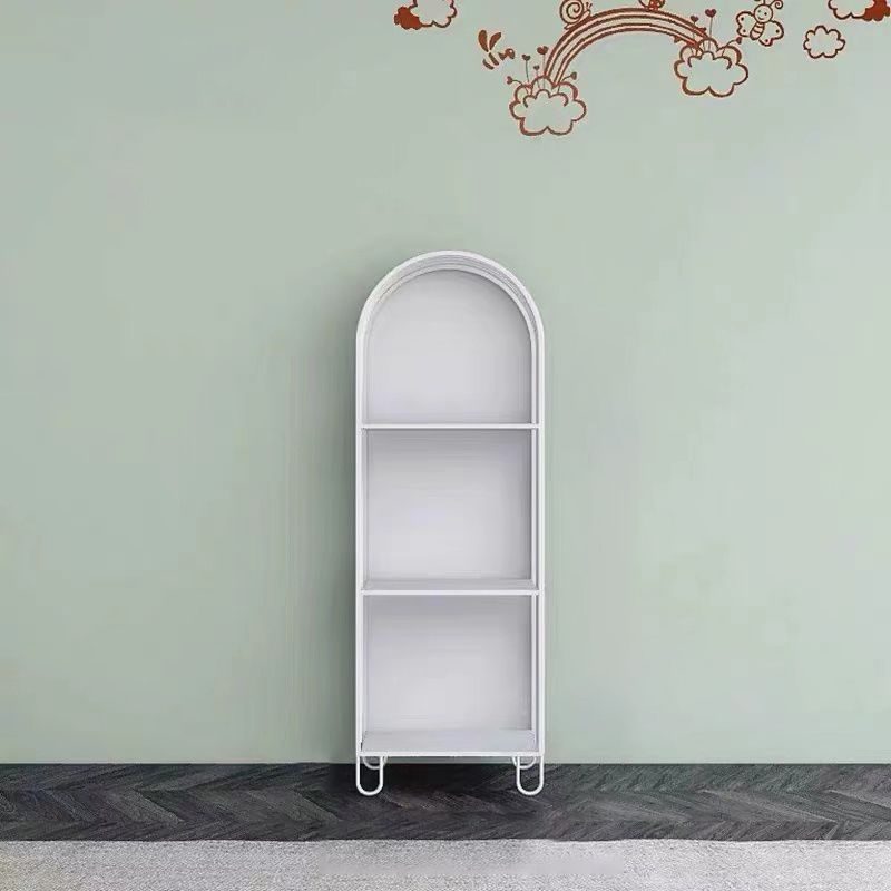 Scandinavian Antique Finish Shelf Bookcase Metal Book Shelf with Rectangular Shelves