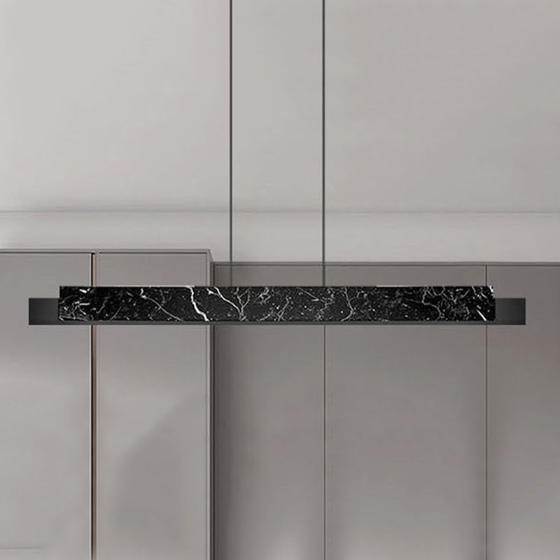 Estilo de iluminación de isla lineal de estilo moderno metal 1- luz colgante de la isla ligera