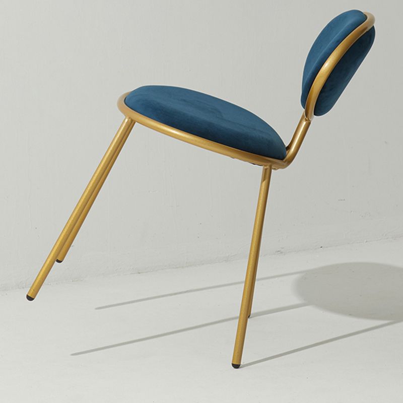 Upholstered Stackable Dining Chair King Louis Back Side Chair for Dining Room