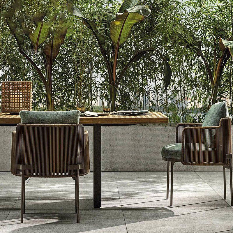 Boho Style Dining Set Wooden Rectangular 1/7/9 Pieces Dining Set