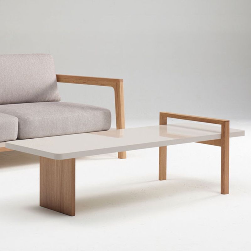 Contemporary Coffee Cocktail Table  Solid Wood Coffee  End Table