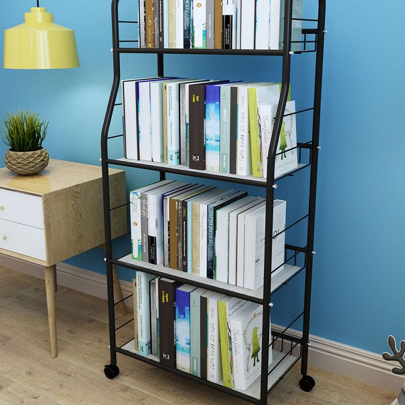 Modern Metal Shelf Bookcase Etagere Book Shelf for Study Room