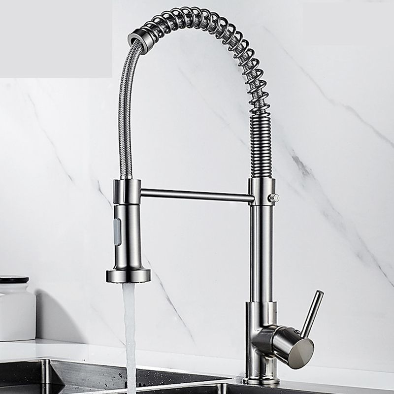 Farmhouse Kitchen Faucet Spring Spout One Handle High Arch Water Filler
