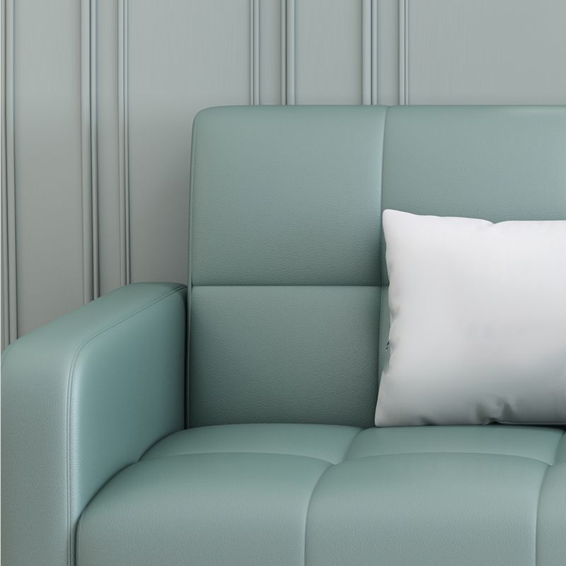 Soft moderne en lin convertible 27 "W Sofa Squa Square Bras avec rangement