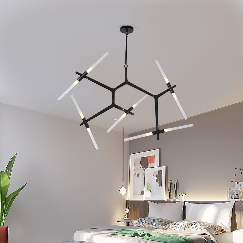 Postmodern Metal Chandelier Branch Shape Chandelier Pendant Lamps for Living Room