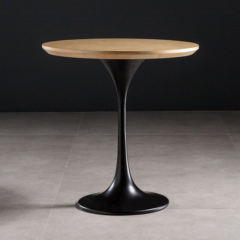 23.6" Tall Ironcraft Pedestal End Table Solid Wood Side Table