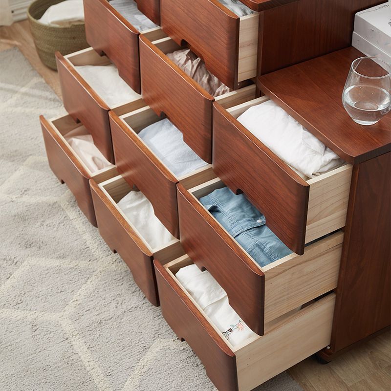 Modern Standard Accent Chest Wooden Chest with Soft Close Drawers