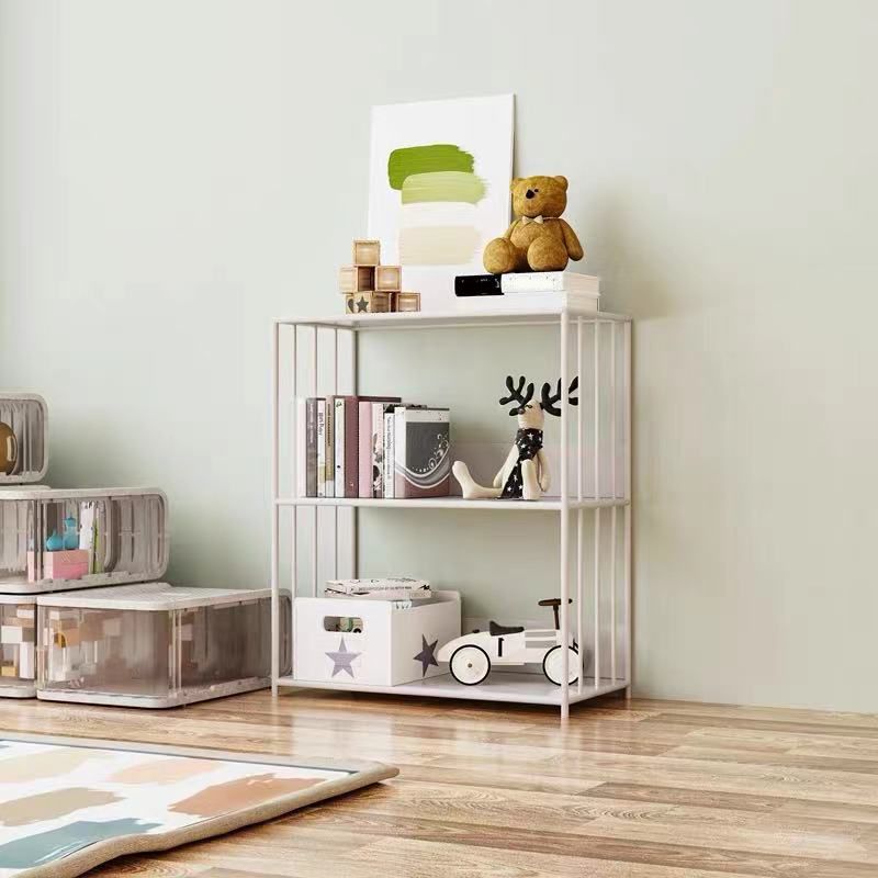 Metal Open Back Standard Bookcase Scandinavian Style Book Shelf