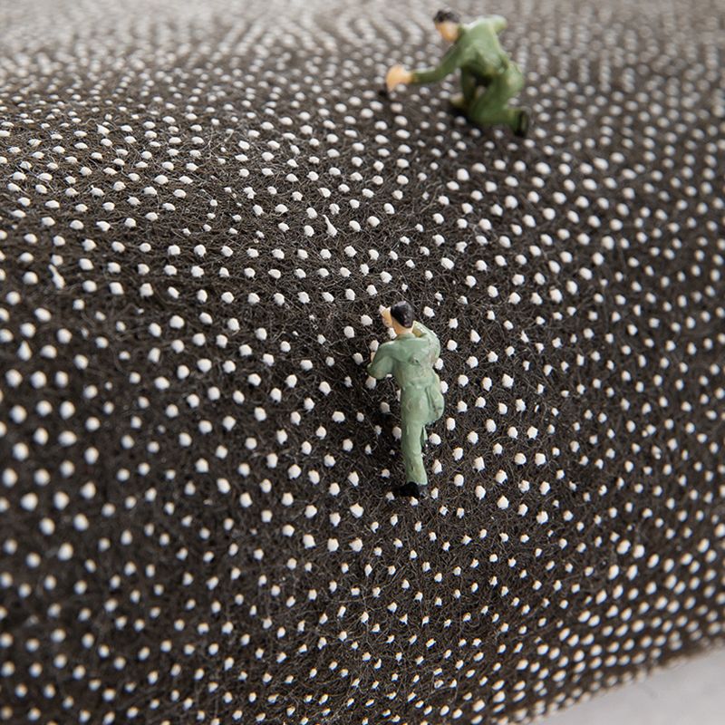 Weißer moderner Teppich Polyester Halbkreis Teppich Färbung widerstandsfähiger Teppich für Wohnkultur