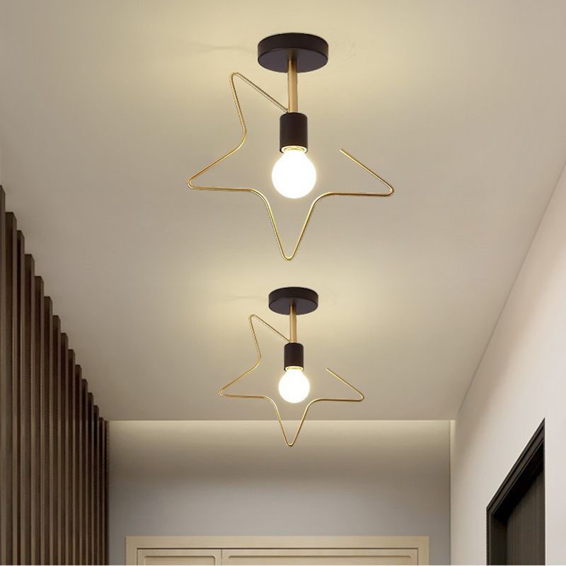 Creative Ceiling Lamp Contemporary Metal Flush Mount Light Fixture