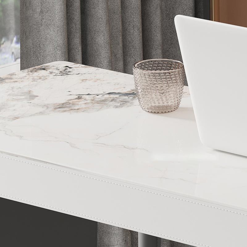 Living Room Counter Wine Table Rectangle Stone Modern Bar Height Pub Table in Grey