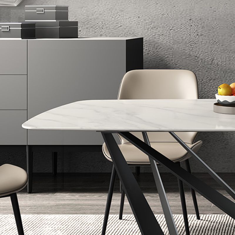 Contemporary 1/4/5 Pieces Dining Room Set Sintered Stone Dining Table Set
