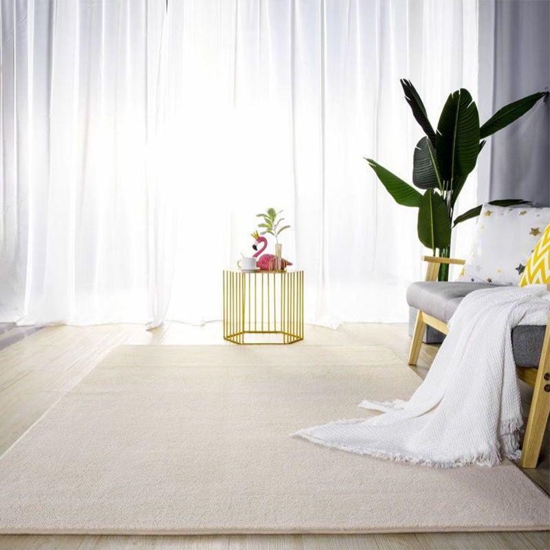 Tapis décontracté de couleur unie, gris clair, en Polyester, pour l'intérieur, anti-fendu, pour la décoration de la maison