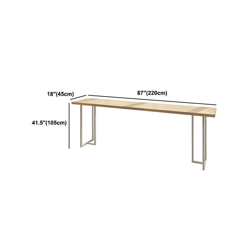 Rectangular Solid Wood Bar Table Set 1/5/6 Pieces Counter Table with Backless Stools