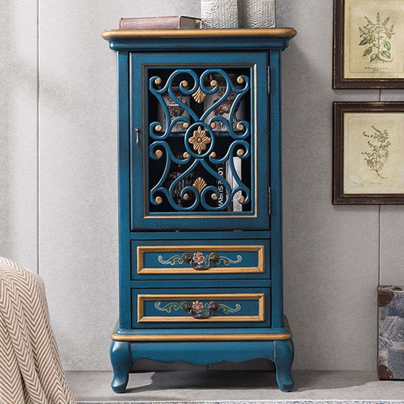 1- Door Wooden Cabinet, Rectangle Accent Cabinet with Drawers