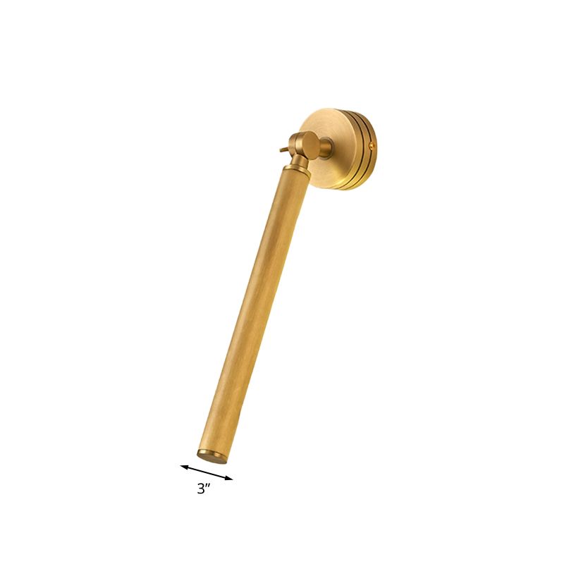 Tube de la lumière par mur de métal LED LED MON MONNE MUR SONNE EN GOL avec un bras réglable