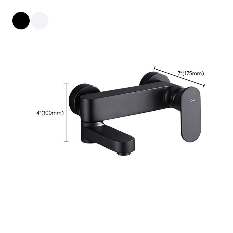 Contemporary Tub Filler Wall Mount Swivel Spout Tub Filler Trim