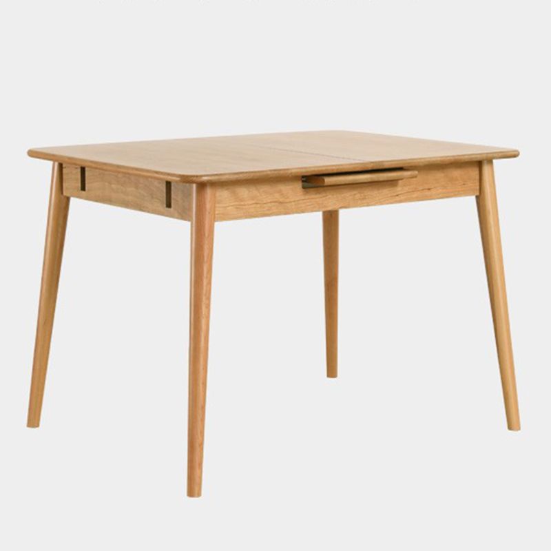 Rechthoek massief houten opvouwbare tafel moderne eettafel met 4 poten voor restaurant