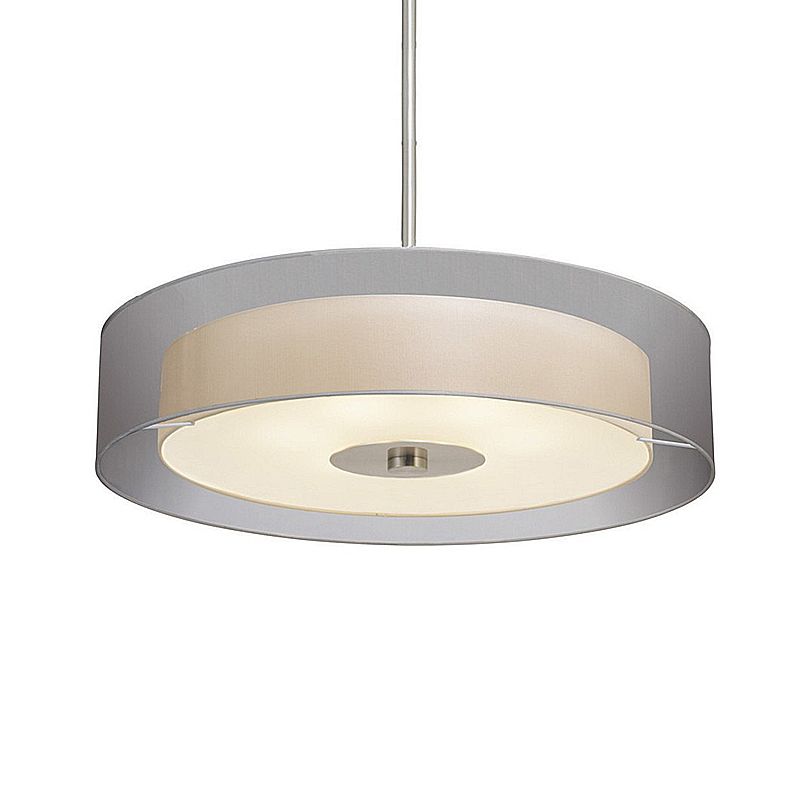 3-Light Black Shaded Drum Chandelier for  Room