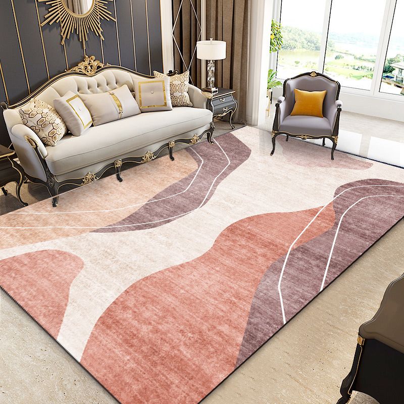 Alfombra de color beige color alfombra de poliéster alfombra cubierta de respaldo sin deslizamiento para sala de estar para sala de estar