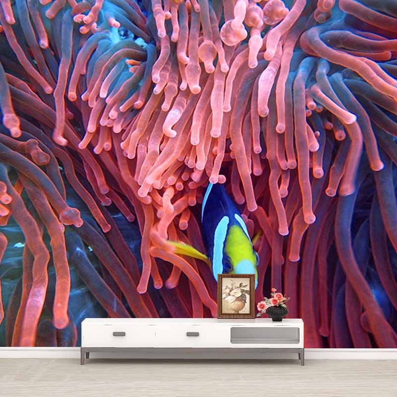 Marine Organism Mildew Resistant Wallpaper Photography Sleeping Room Wall Mural