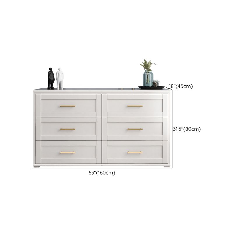 17.55-inch Width Solid Wood Storage Chest Classic Glam Storage Chest Dresser