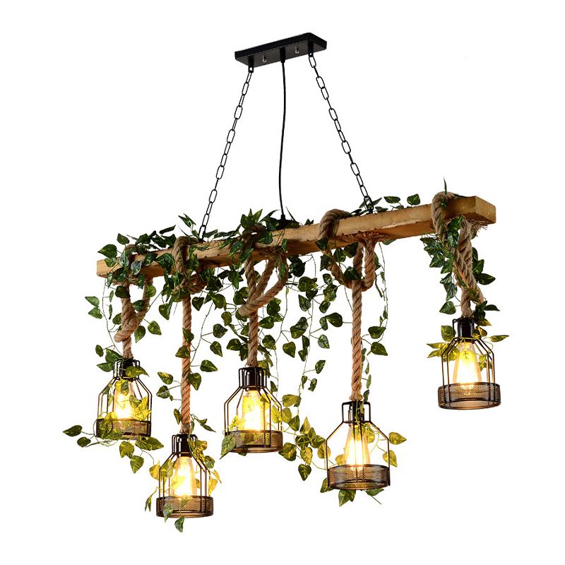 Industrial Island Light Metallic Pendant Lighting Fixture for Dining Room
