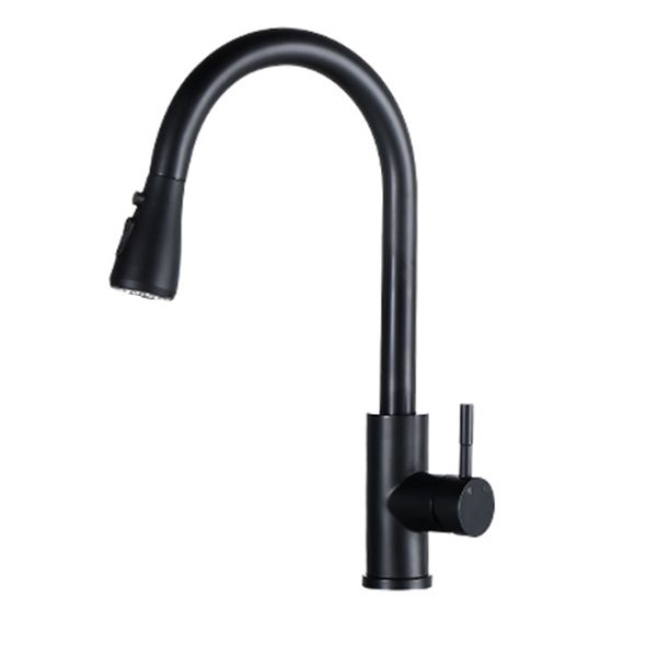 Modern Style Kitchen Faucet 304 Stainless Steel Lever Handle Kitchen Faucet