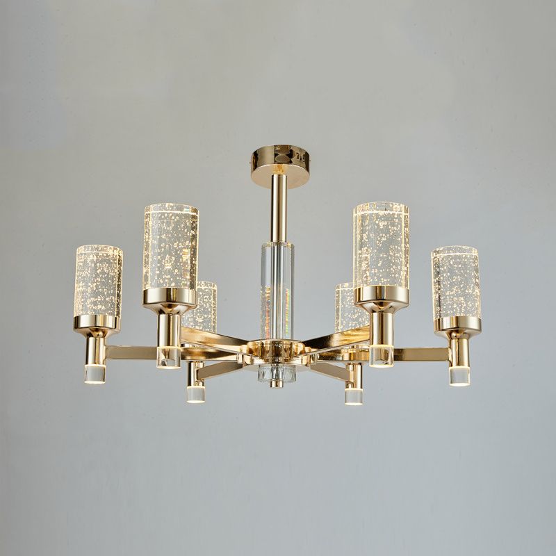 Crystal Contemporary Hanging Light Fixtures Sputnik Ceiling Light for Living Room