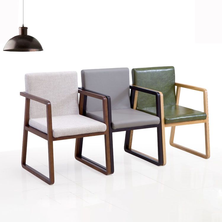 Sillas de estilo moderno sillón de comedor con patas de madera para cocina