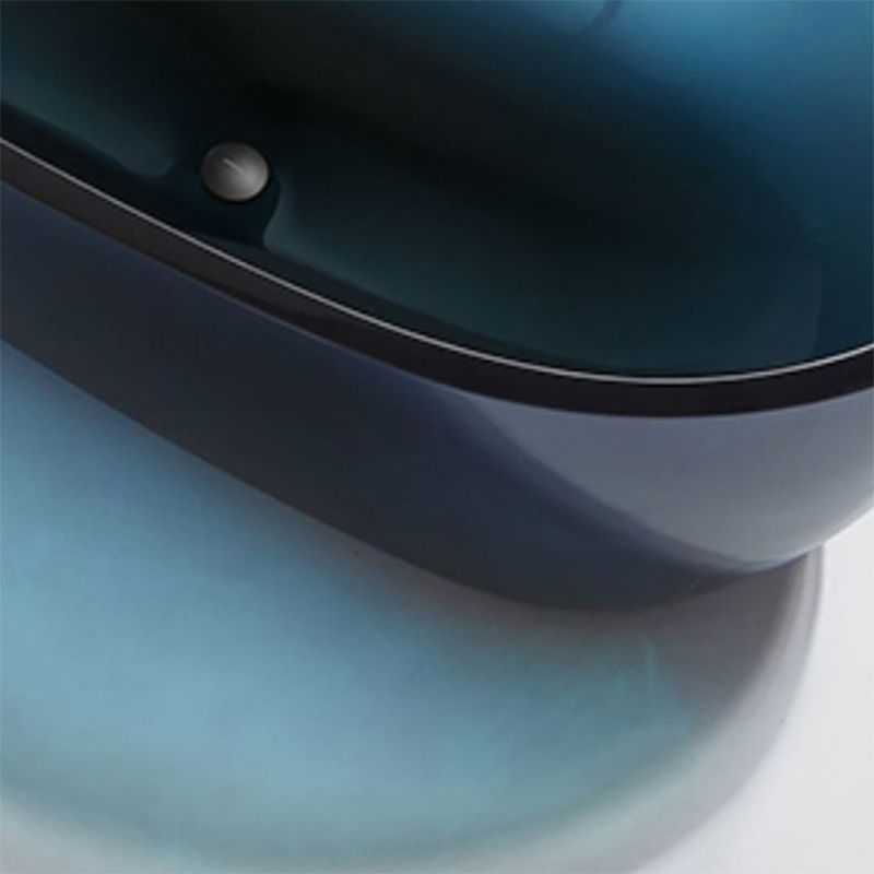 Soaking Stand Alone Bathtub Back to Wall Antique Finish Bathtub