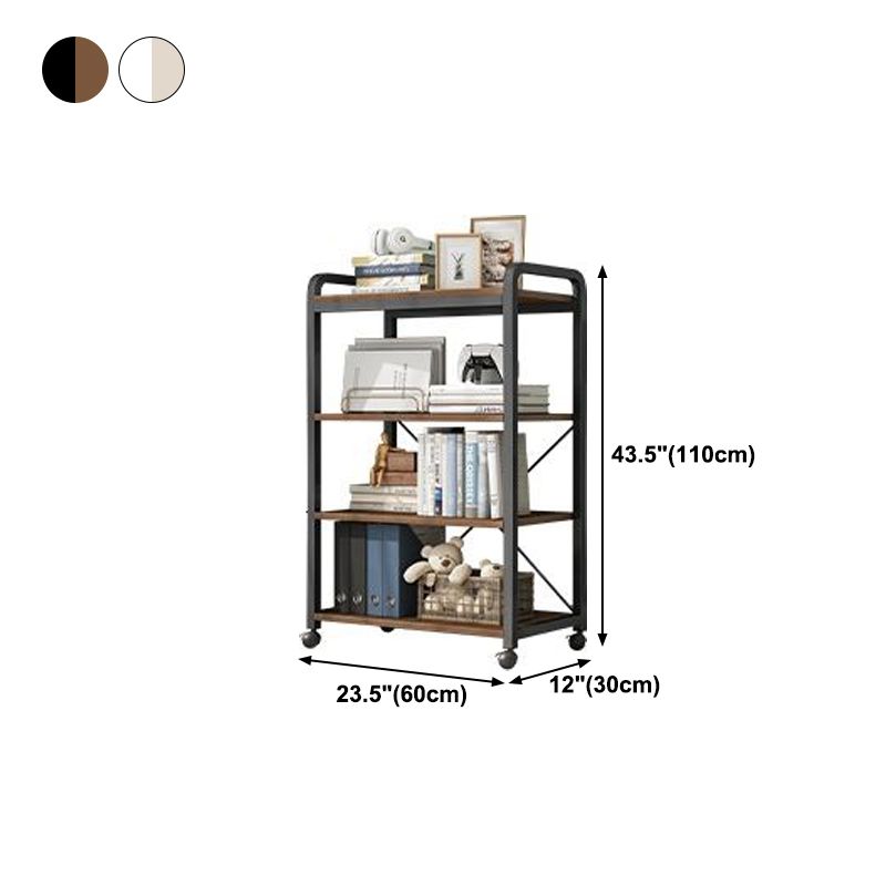 Industrielle offene Etagere -Bücherregal -Stahl -Rahmen -Holzregal -Buchhandel