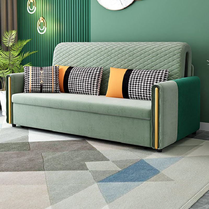 Reclining Square Arm Loveseat Modern Tight Back Bed Sofa Couch