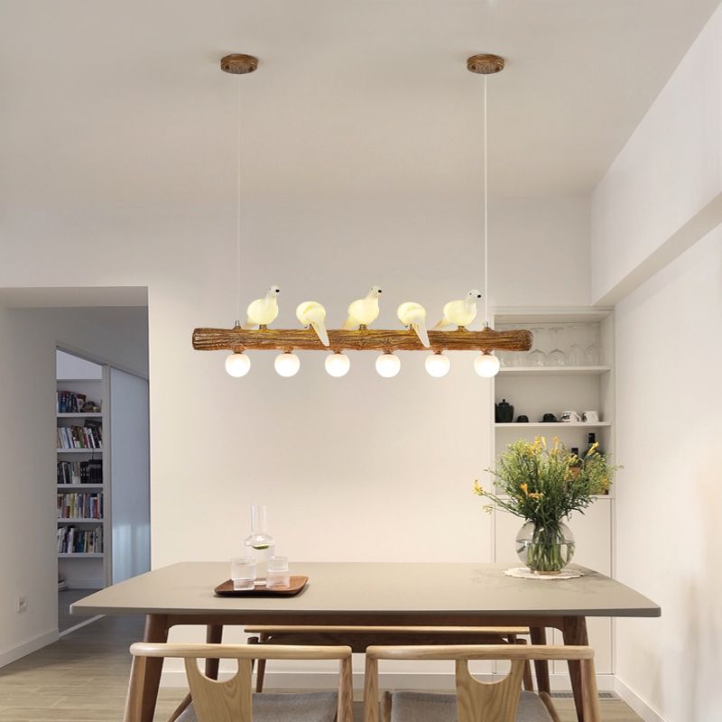 Multi Head Island Lighting Fixture Modern Chandelier Pendant Light for Dining Table
